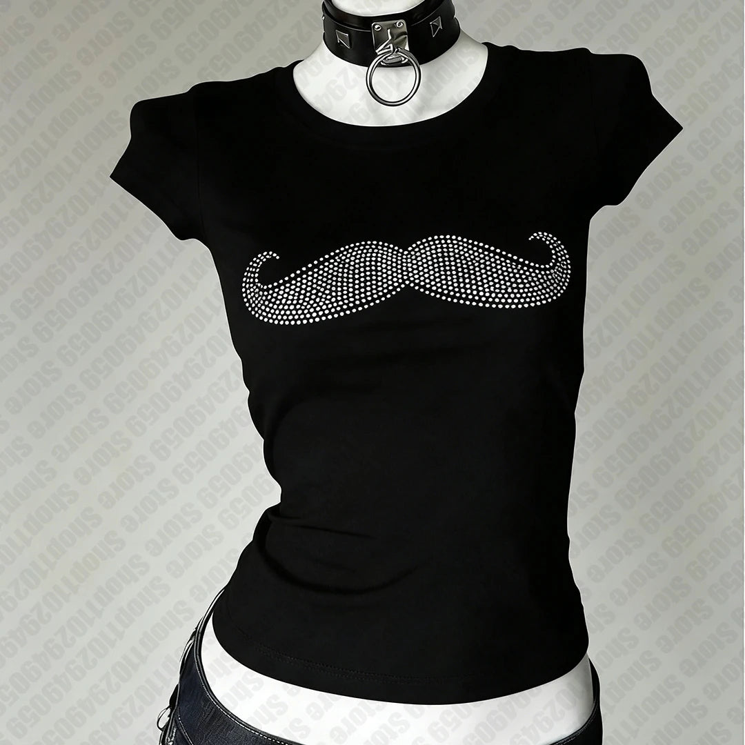 Trashy Y2k Top Baby Tees Y2k Tops T-shir T Shirt for Women Woman Clothing Kpop Kawaii Women's T-shirts 90s Clothes Vintage Goth