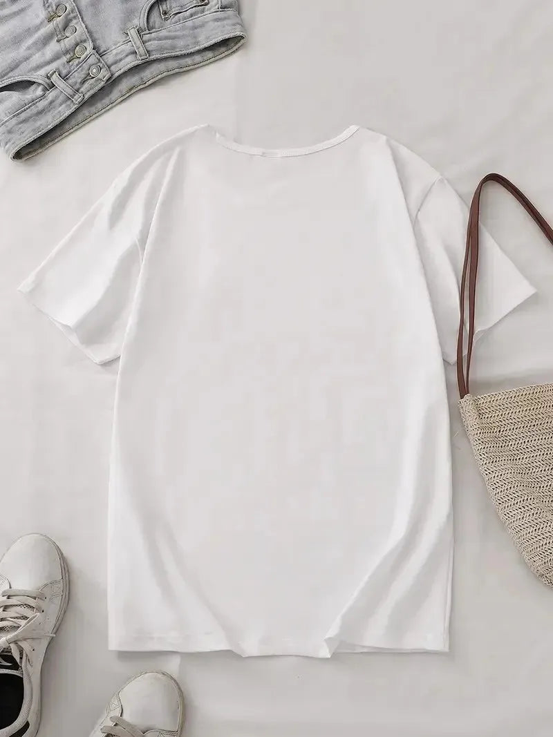 Fruit of the Spirit Christian T Shirt Cute Strawberry Bow Graphic Tops Women Trendy Aesthetic Casual Short Sleeve Tee