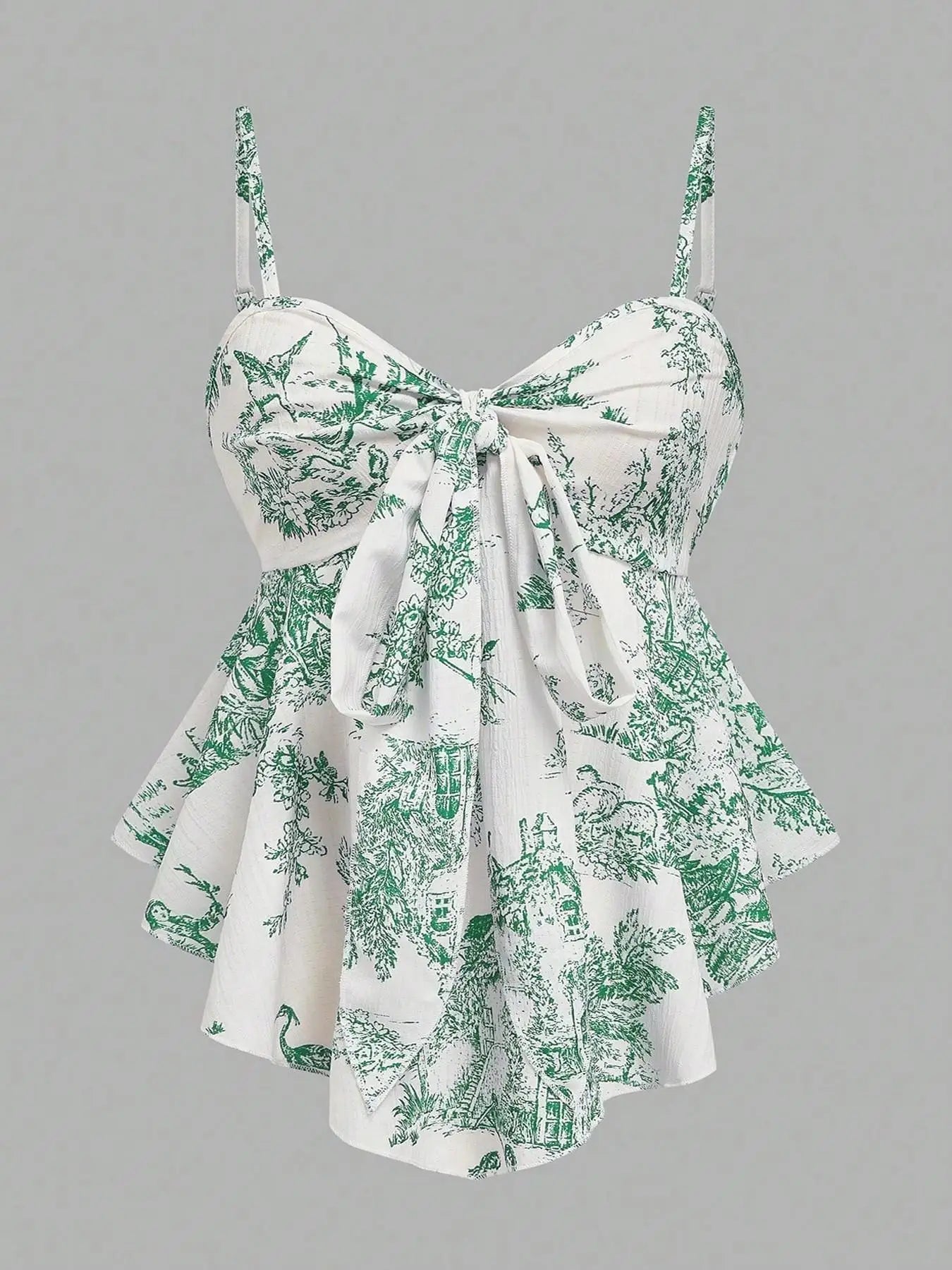 Women's Texture Print Close-Fitting Halter Top Elegant for Vacation Commuting And Daily Wear Single Piece