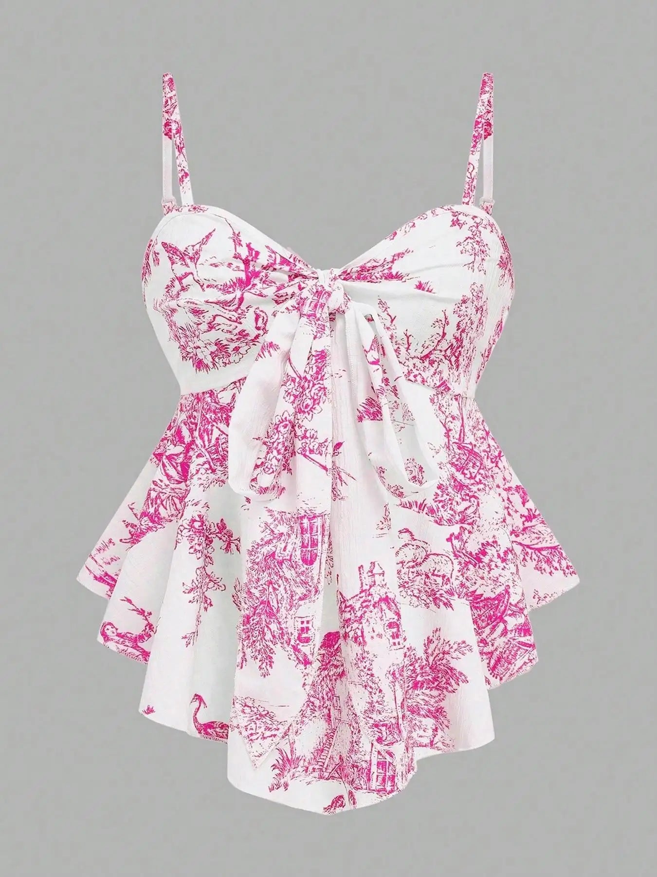 Women's Texture Print Close-Fitting Halter Top Elegant for Vacation Commuting And Daily Wear Single Piece