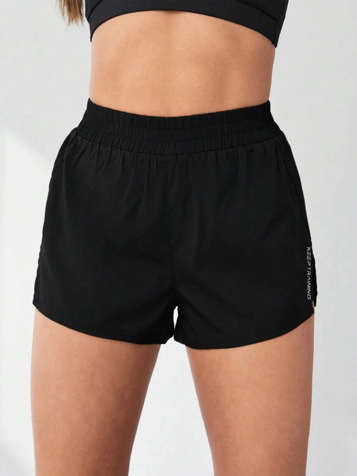 2026 New Style Faux Two-Piece Anti-Exposure Yoga Shorts Sports Shorts Running Fitness Tennis Casual Basic Sports Pants Women's