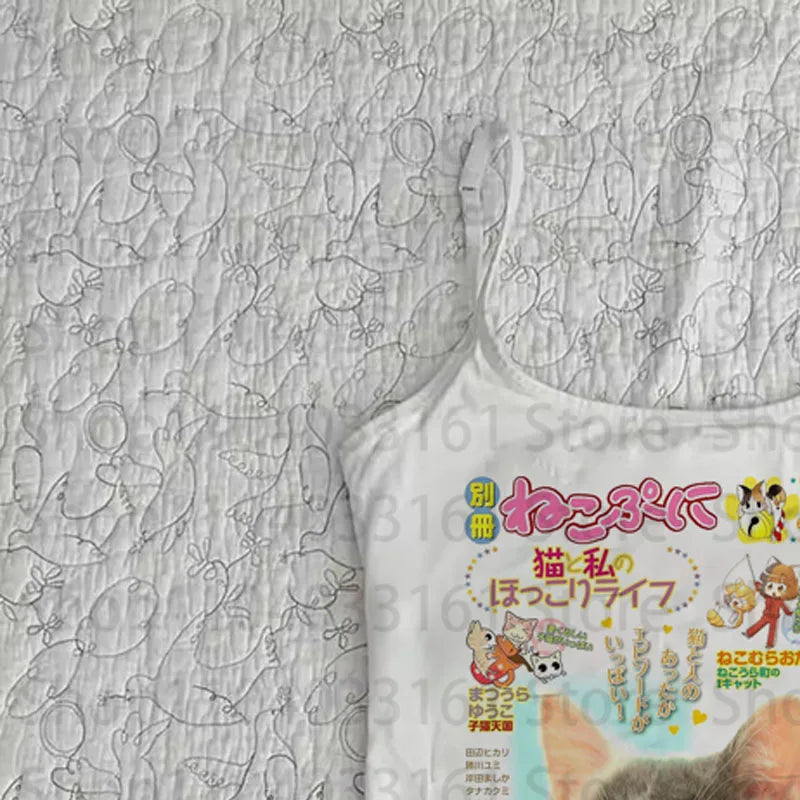 Crop Tops Y2k Top Women Aesthetic Gothic Clothes Women Summer Tanks & Camis Vintage Clothing Emo Harajuku Shoujo Girl Style 90s