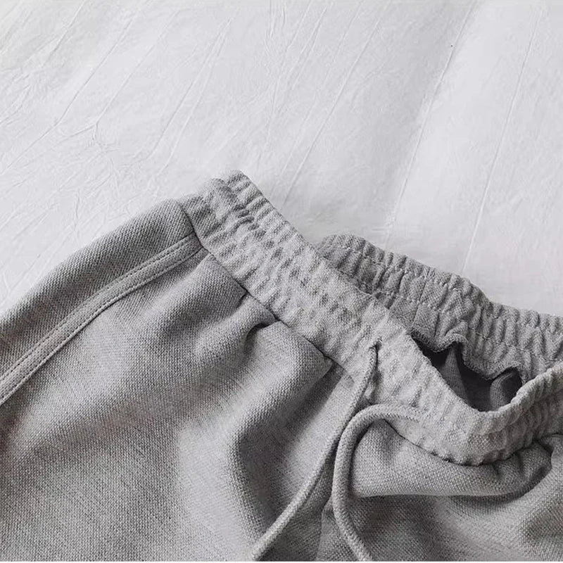 ITOOLIN Women Casual Drawstring Sports Shorts Thin High Waist Yoga A-line Shorts Loose Women Running Straight Trousers Summer
